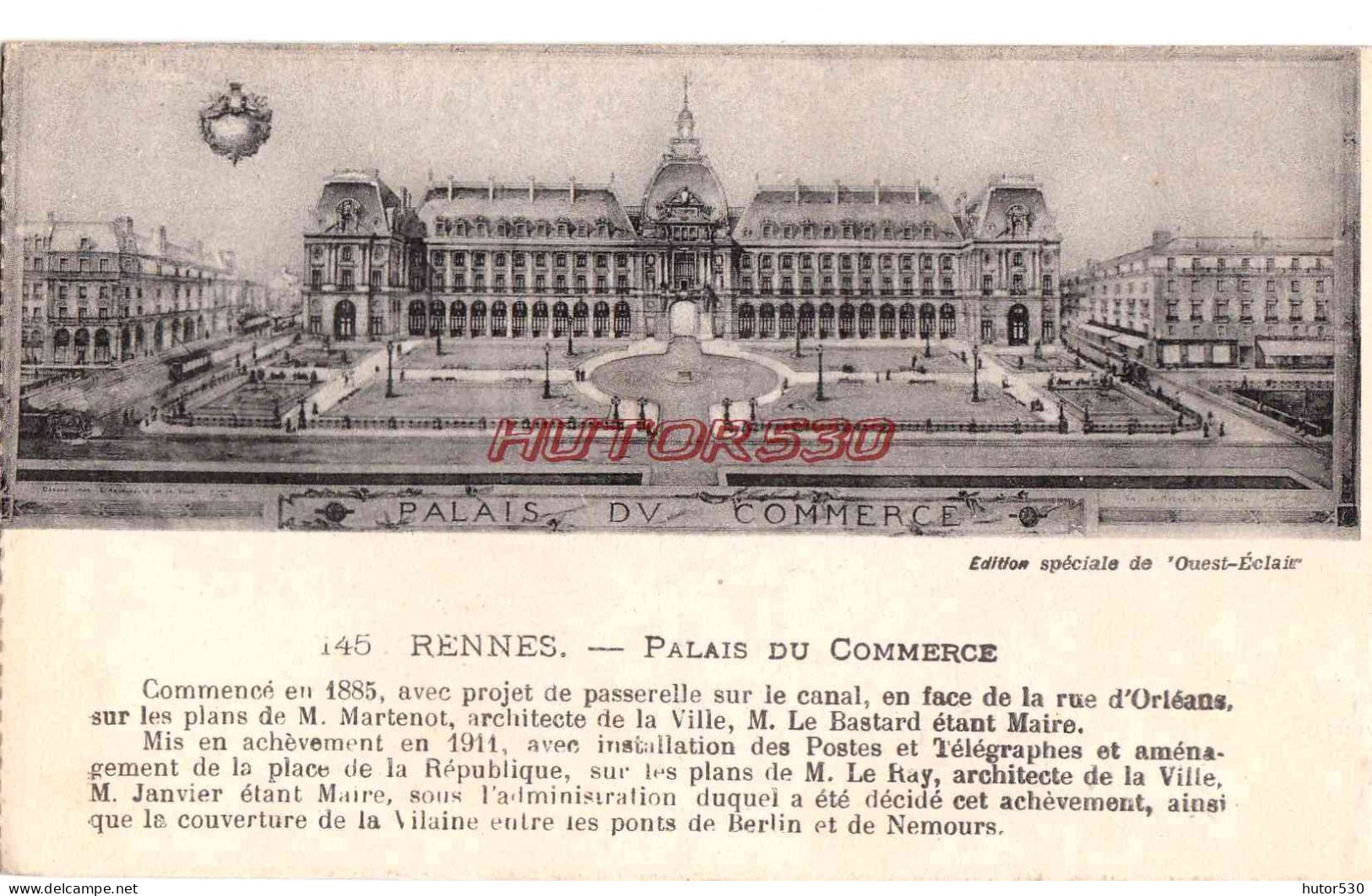 CPA RENNES - PALAIS DU COMMERCE - Rennes