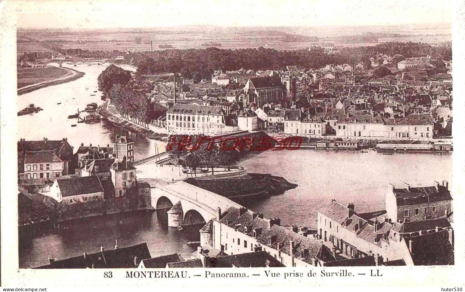 CPA MONTEREAU - PANORAMA - Montereau