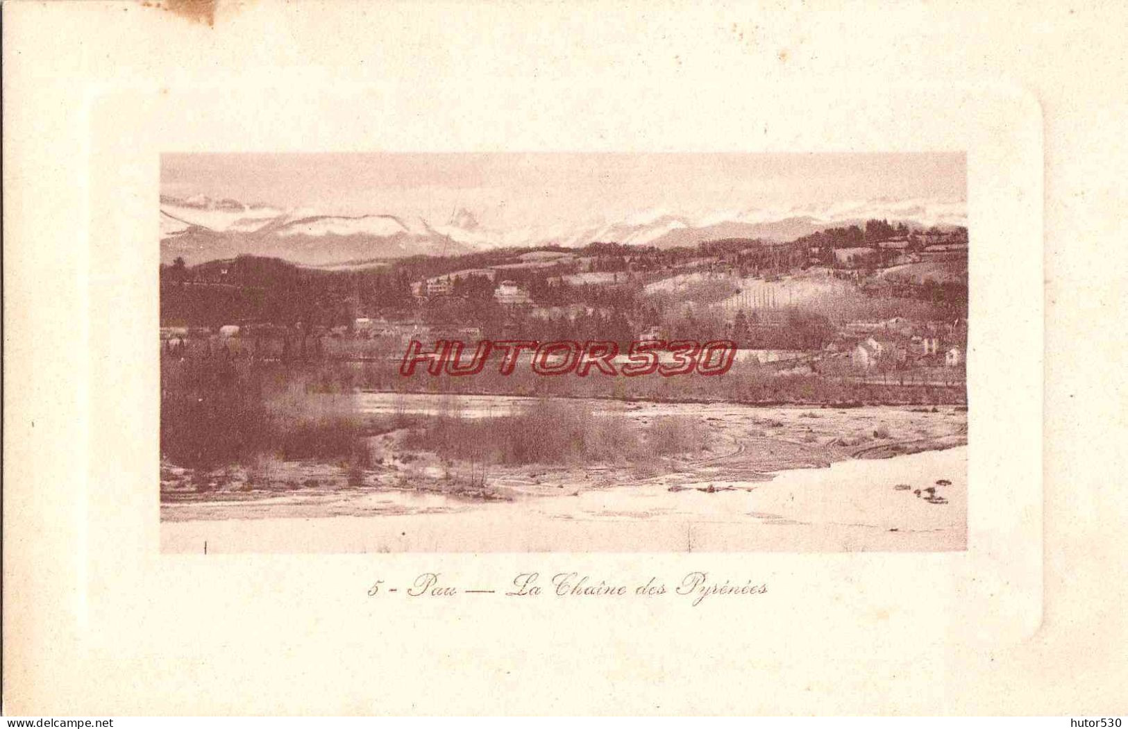 CPA PAU - LA CHAINE DES PYRENEES - Pau