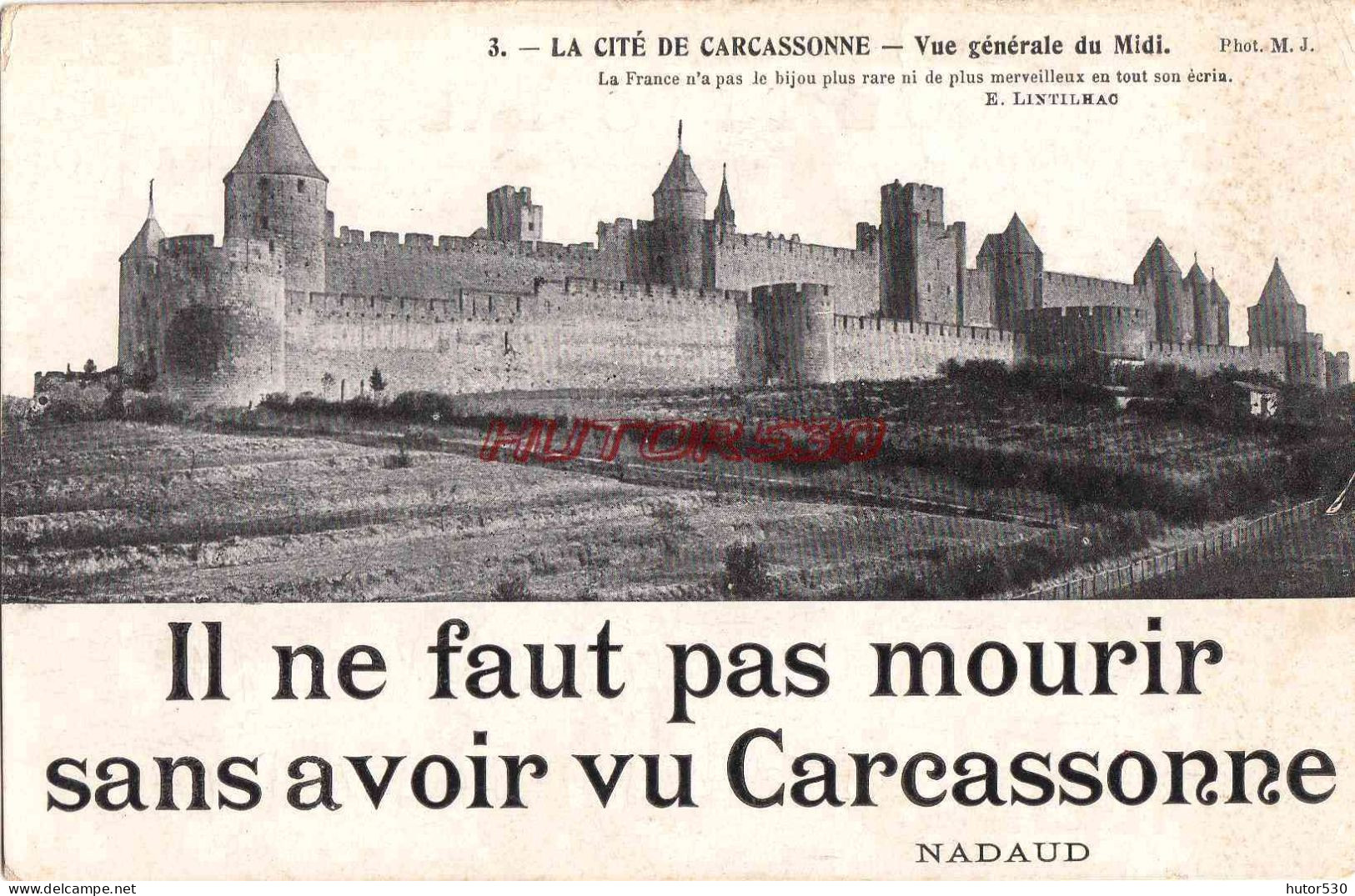 CPA CARCASSONNE - IL NE FAUT PAS MOURIR SANS AVOIR VU Â… - Carcassonne