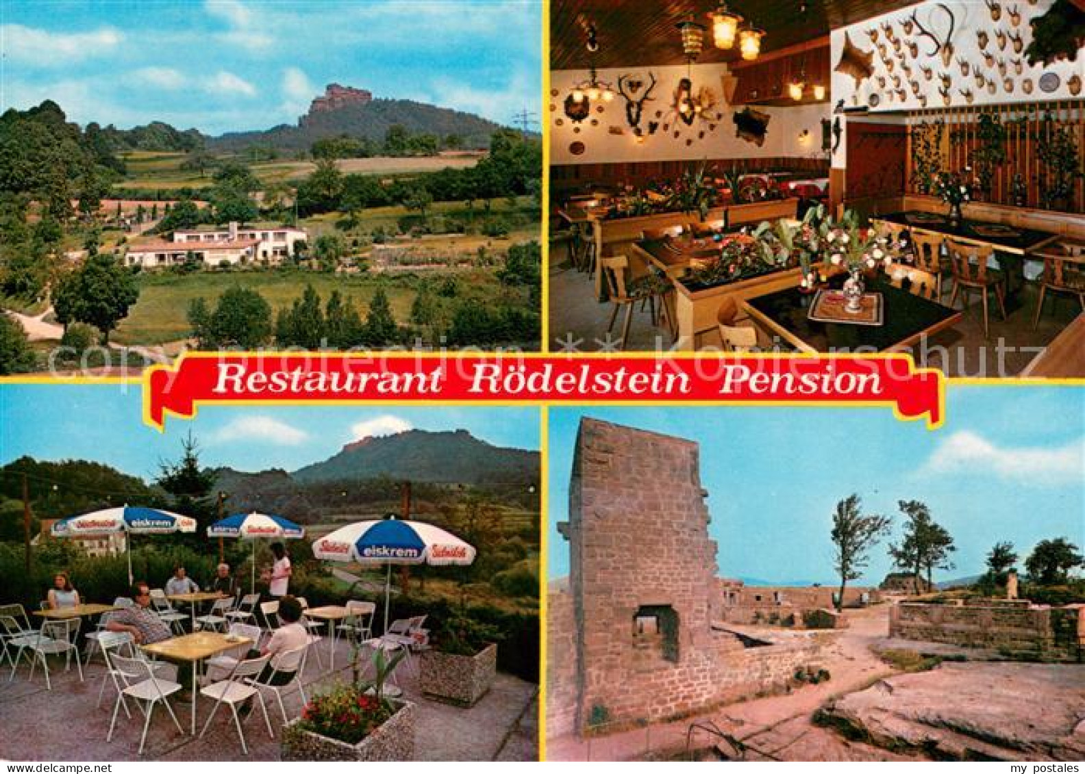73646573 Oberschlettenbach Restaurant Pension Roedelstein Im Wasgau Burgruine Ob - Other & Unclassified
