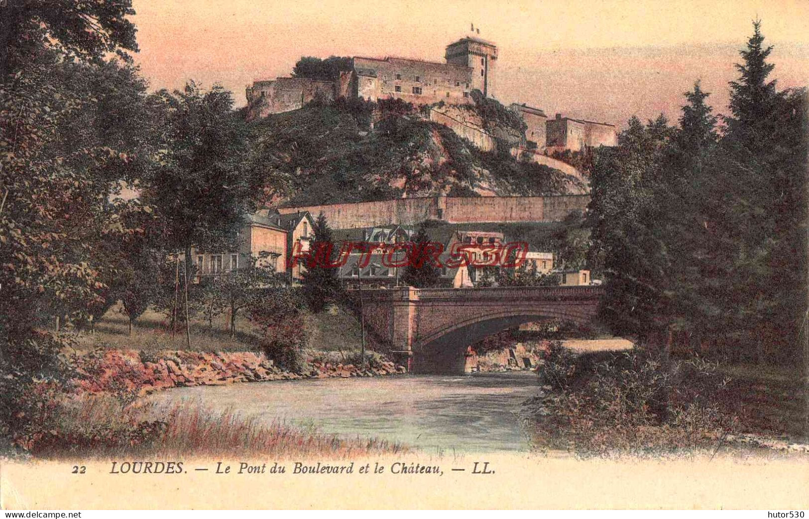 CPA LOURDES - LE PONT DU BOULEVARD - Lourdes