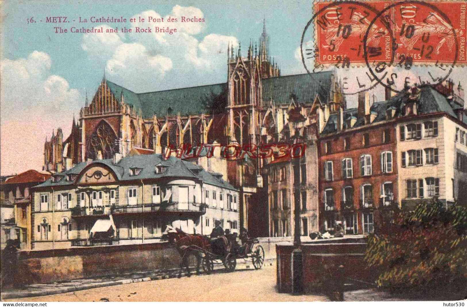 CPA METZ - LE PONT DES ROCHES - Metz