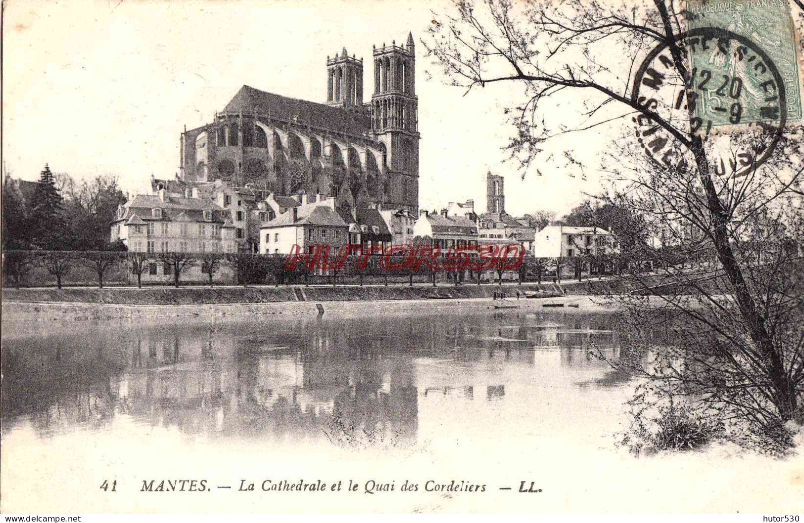 CPA MANTES - LE QUAI DES CORDELIERS - Mantes La Ville