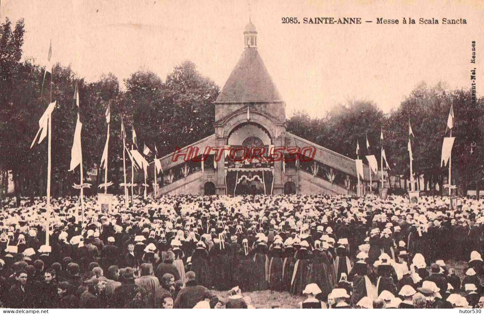 CPA SAINTE ANNE D'AURAY - MESSE A LA SCALA SANCTA - Sainte Anne D'Auray