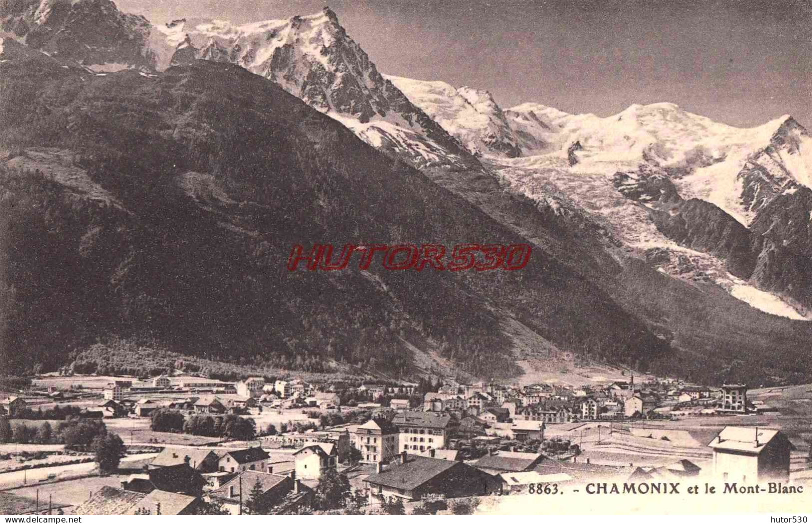 CPA CHAMONIX - ET LE MONT BLANC - Chamonix-Mont-Blanc