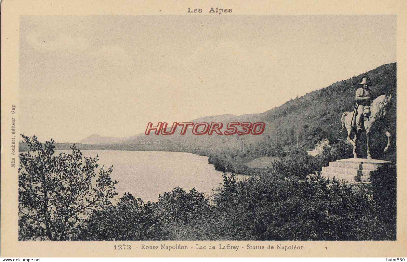 CPA LES ALPES - ROUTE NAPOLEON - LAC DE LAFFREY - Autres & Non Classés