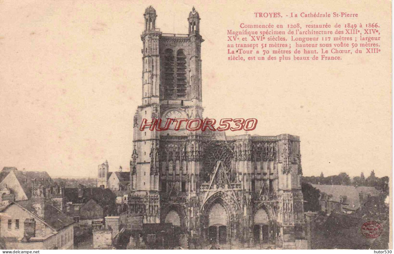 CPA TROYES - LA CATHEDRALE SAINT PIERRE - Troyes