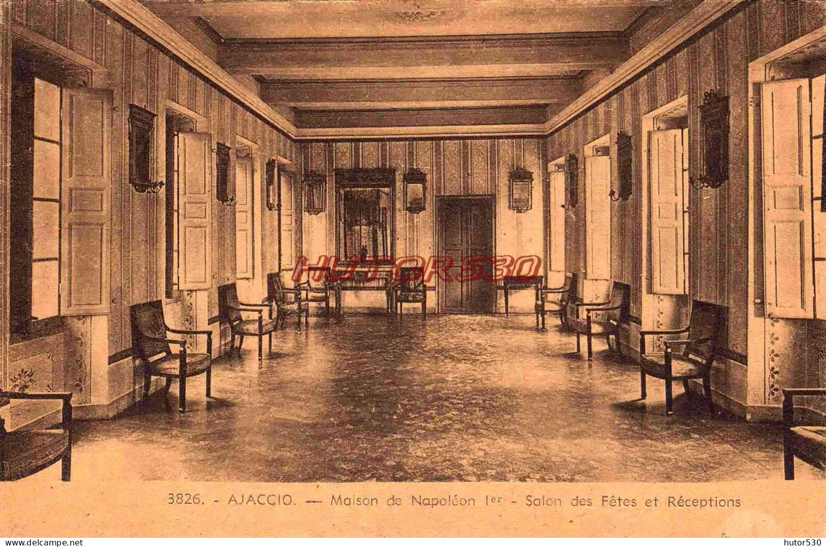 CPA AJACCIO - MAISON DE NAPOLEON - SALON DES FETES - Ajaccio