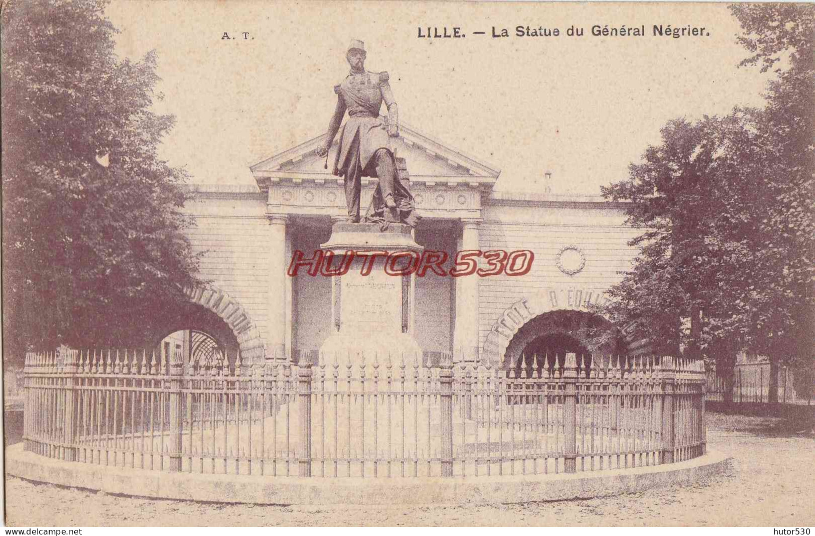 CPA LILLE - LA STATUE DU GENERAL NEGRIER - Lille