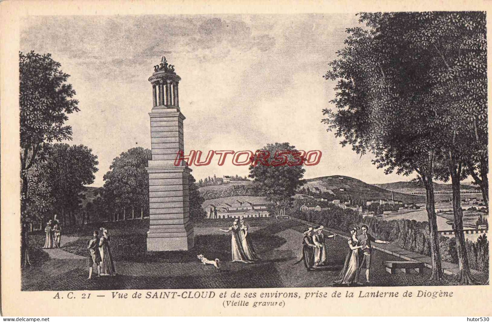 CPA SAINT CLOUD - GRAVURE - Saint Cloud