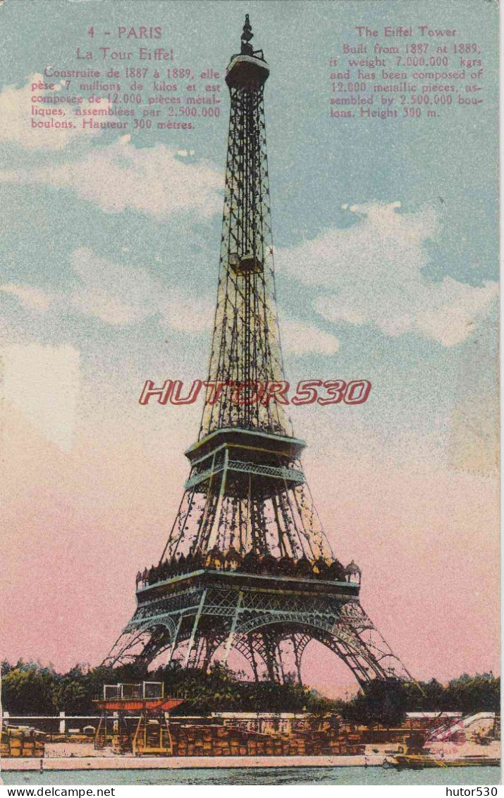 CPA PARIS - LA TOUR EIFFEL - Eiffelturm