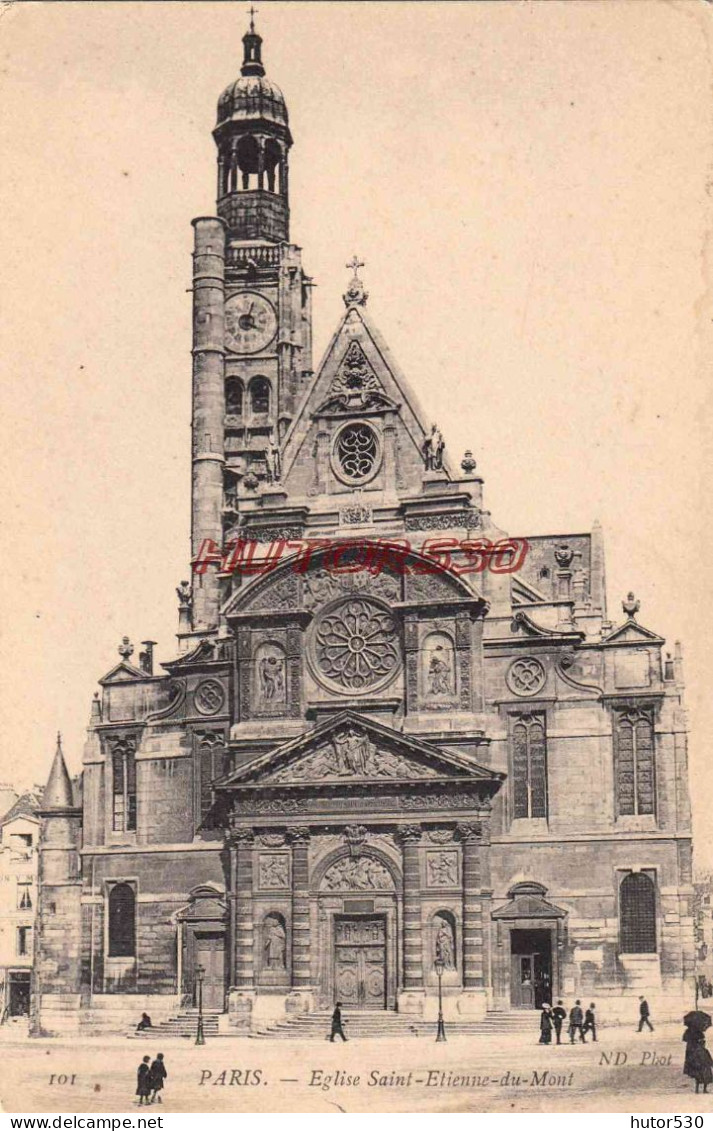 CPA PARIS - EGLISE SAINT ETIENNE DU MONT - Otros Monumentos