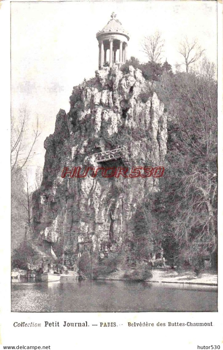 CPA PARIS - BELVEDERE DES BUTTES CHAUMONT - Parks, Gardens