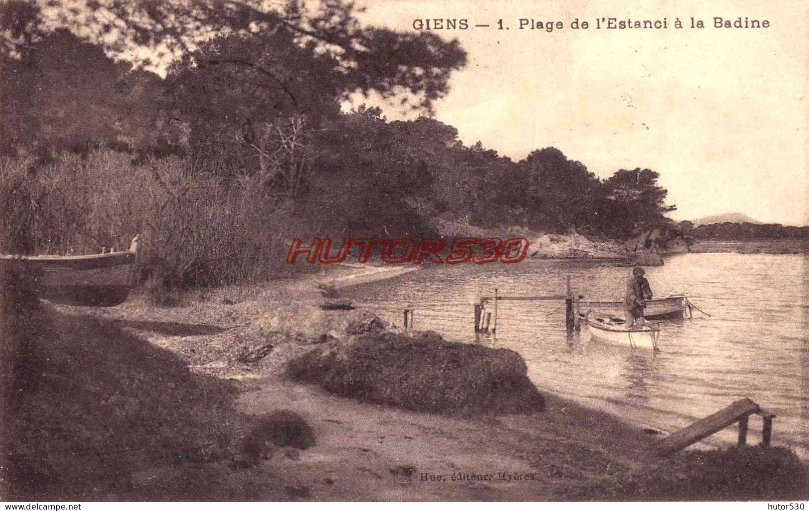 CPA GIENS - PLAGE DE L'ESTANOI A LA BADINE - Autres & Non Classés