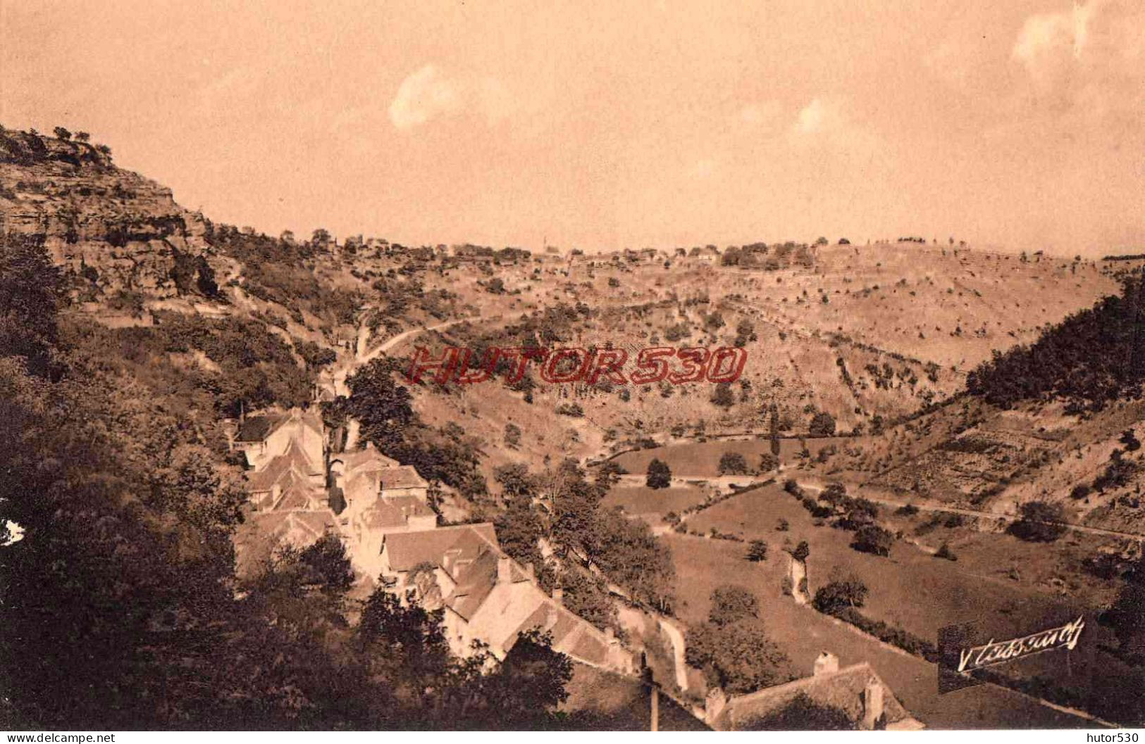 CPA ROCAMADOUR - VUE GENERALE - Rocamadour