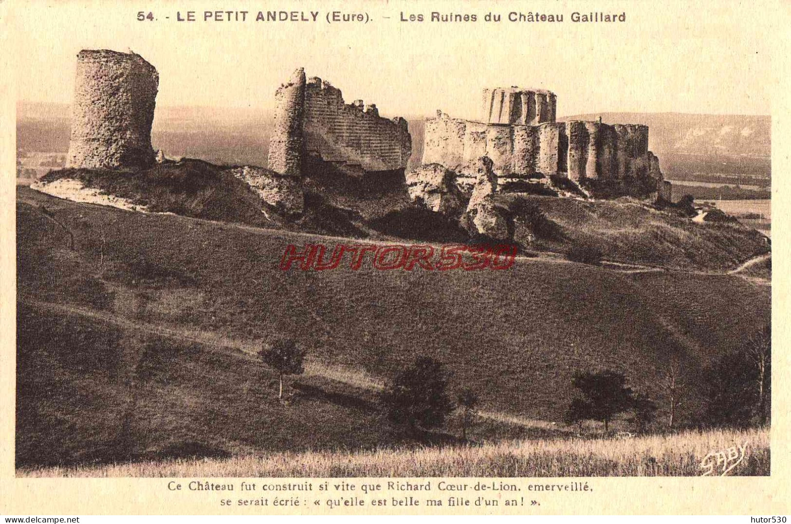 CPA LE PETIT ANDELYS - EURE - LES RUINES DU CHATEAU GAILLARD - Les Andelys