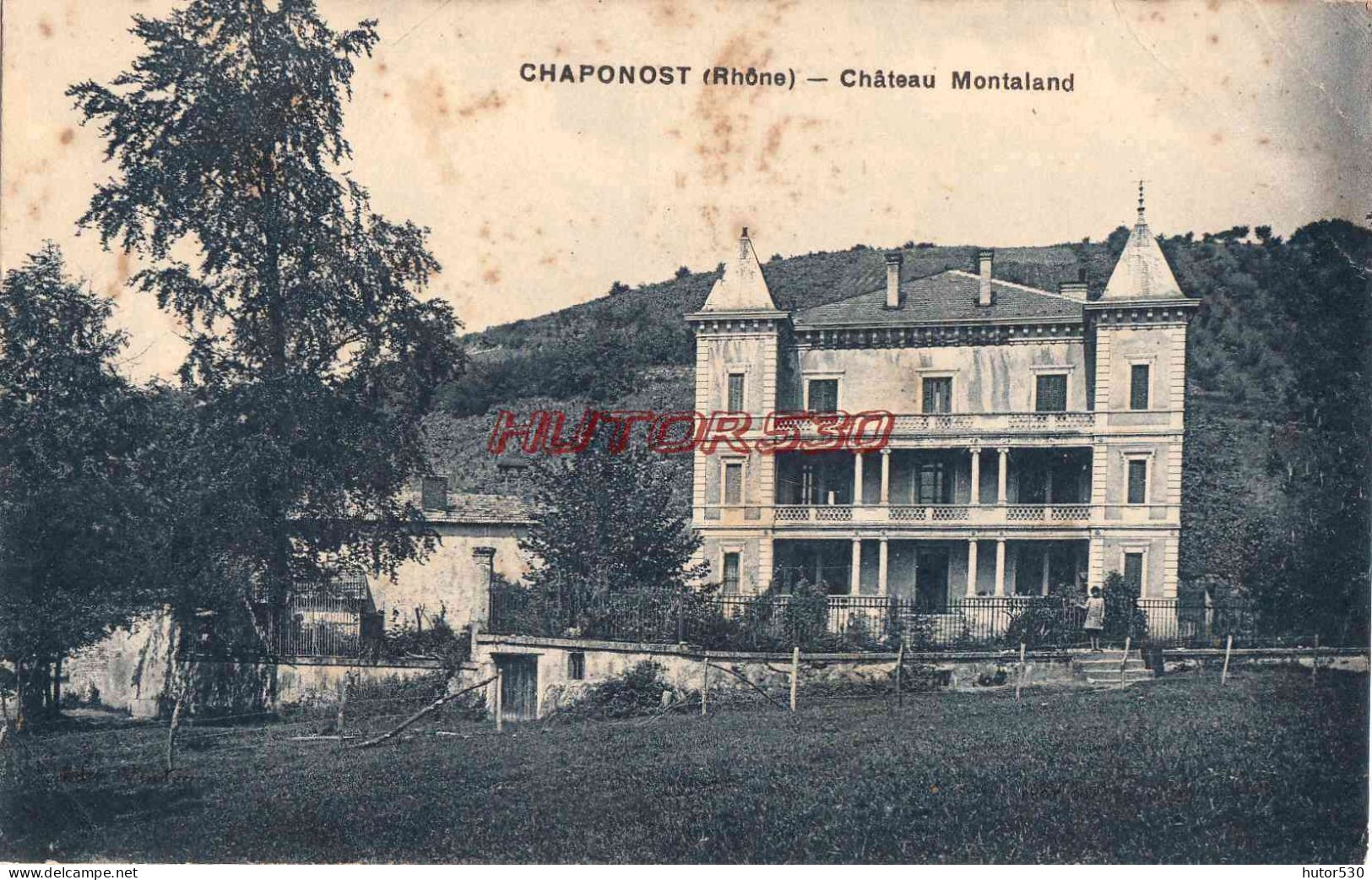 CPA CHAPONOST - RHONE - CHATEAU MONTALAND - Otros & Sin Clasificación