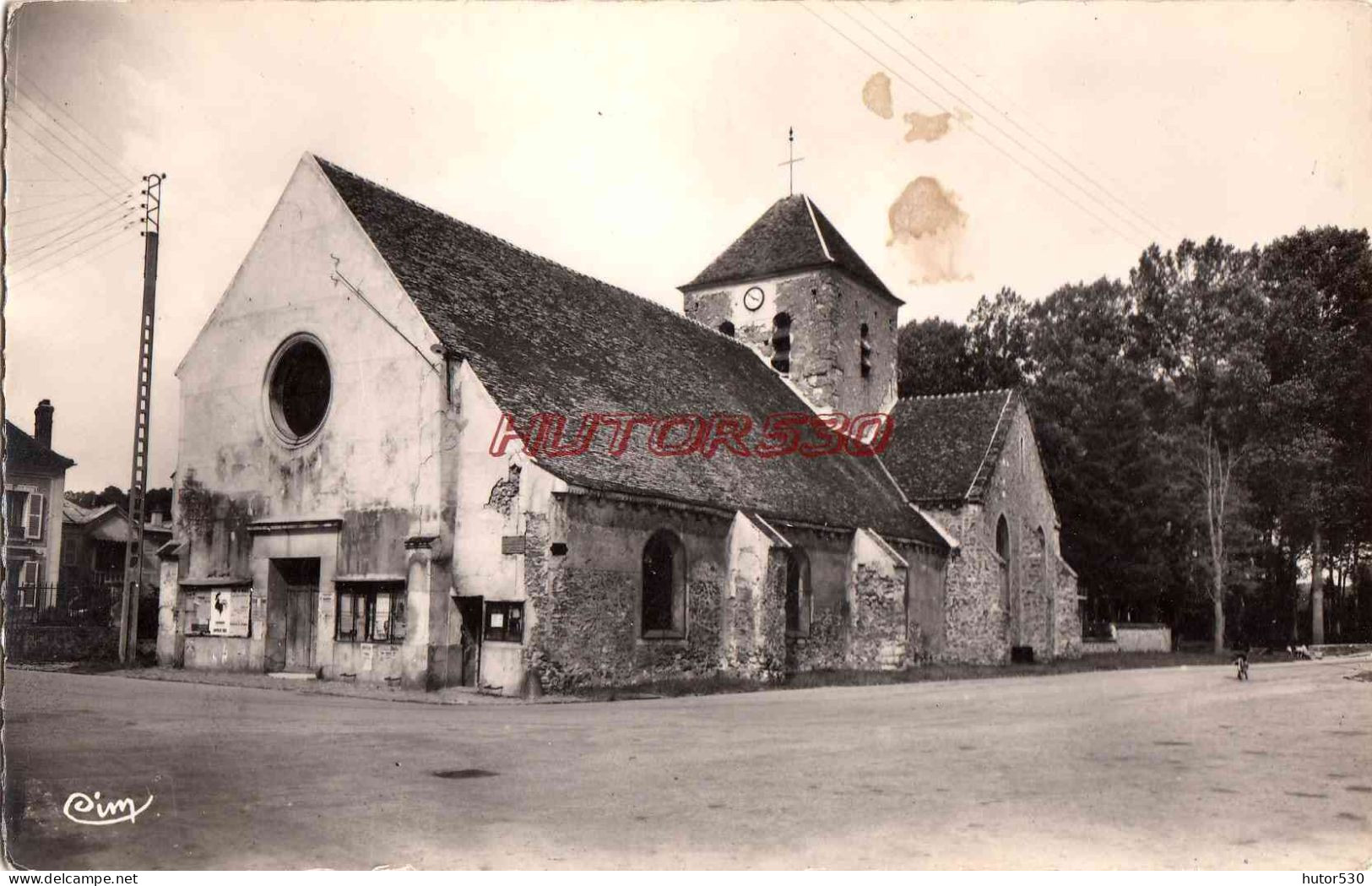 CPSM SAINT CYR SUR MORIN - S. ET M. - L'EGLISE - Otros & Sin Clasificación