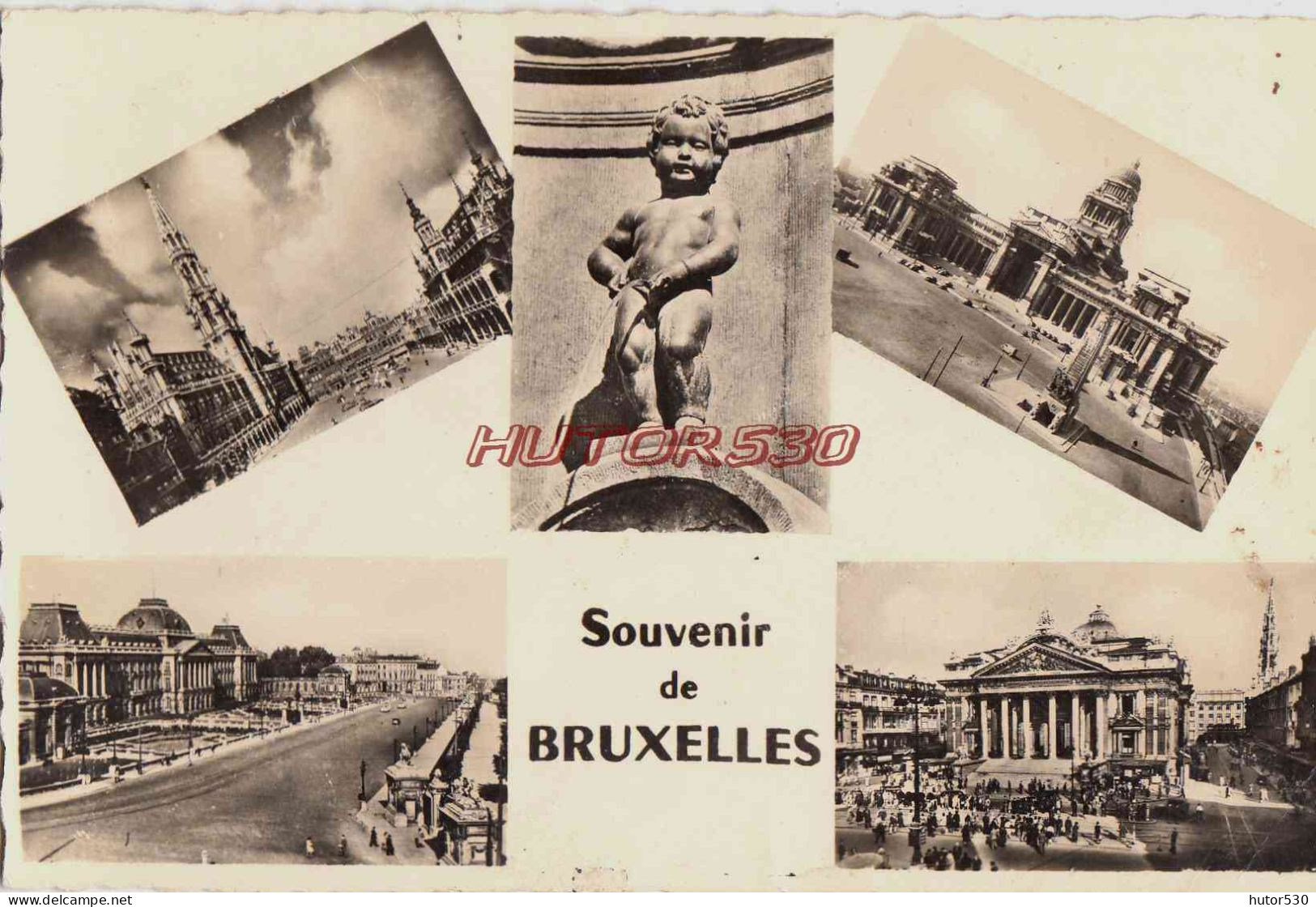 CPSM BRUXELLES - MULTIVUES - Mehransichten, Panoramakarten
