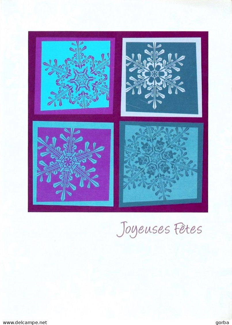 *CPM  - Joyeuses Fêtes - Cristaux De Neige - New Year