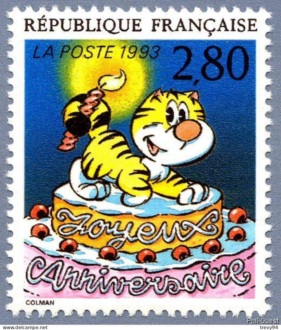 Timbre De 1983 - Joyeux Anniversaire Par Stéphane Colman - Yvert & Tellier N° 2838 - Ongebruikt