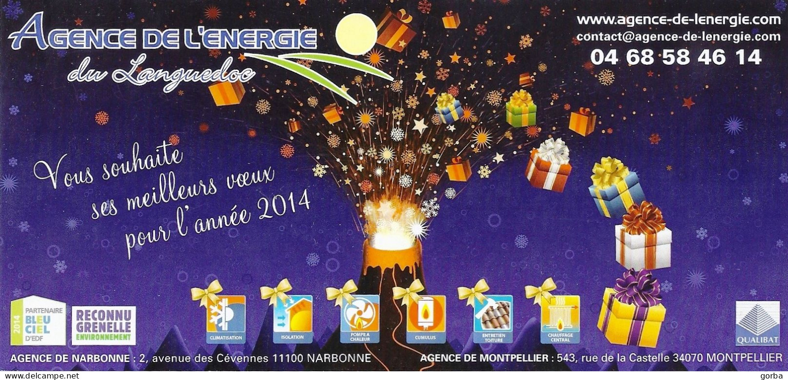 *CPM  - Meilleurs Voeux - Agence De L'Energie - - Nouvel An