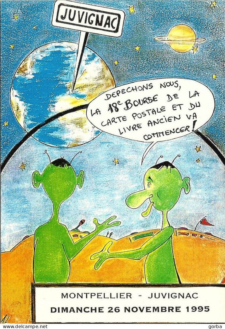 *CPM - Martiens (Dessin De A. LECLECK) -  18ème Bourse De La Carte Postale De MONTPELLIER JUVIGNAC (34) - Humour