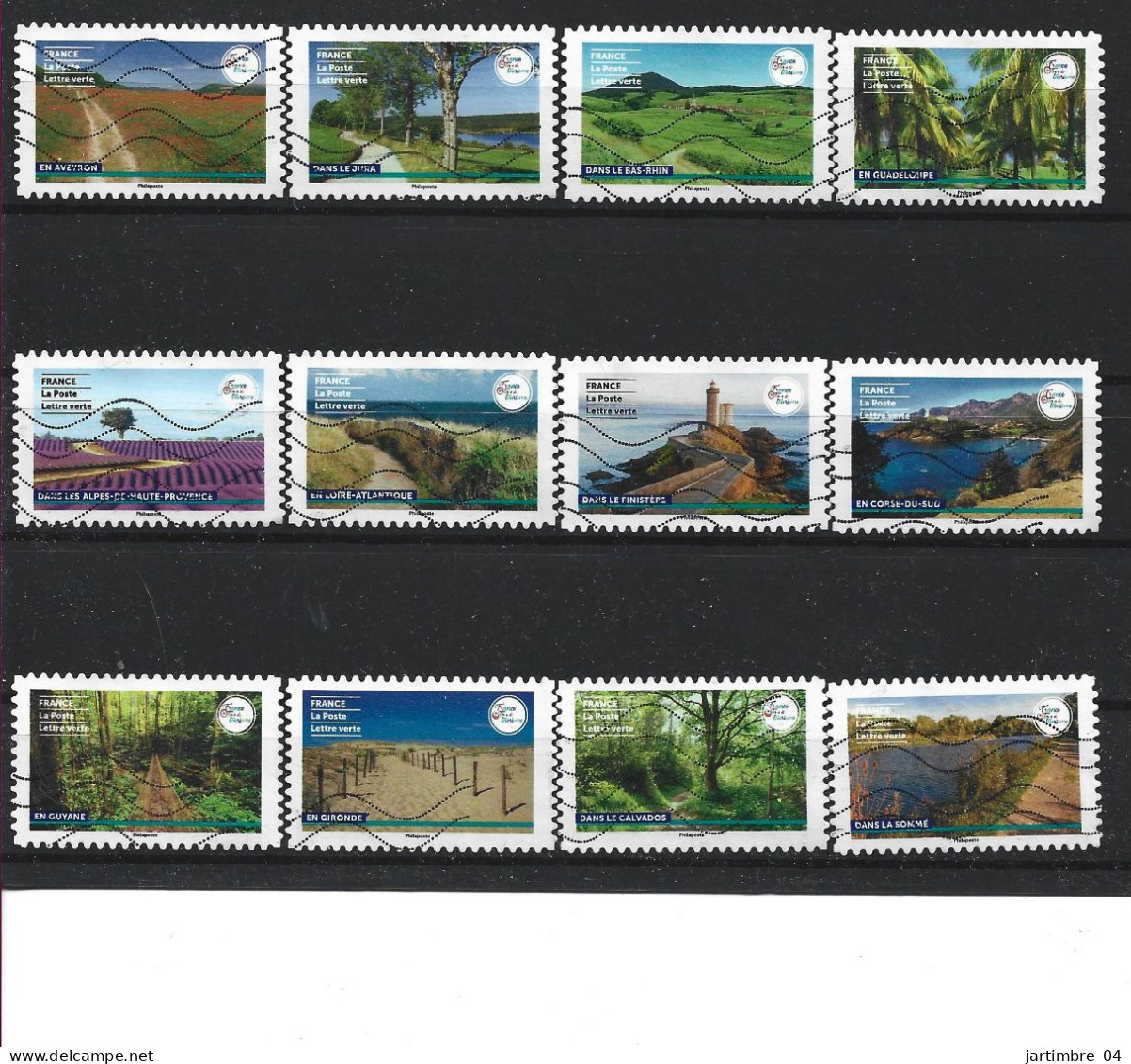 2023 FRANCE Adhésif 2308-19 Oblitérés, Tourisme, Série Complète - Used Stamps