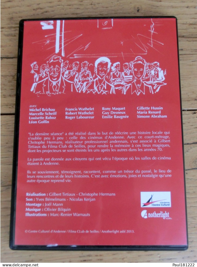 DVD, La Dernière Séance, Histoire Des Cinémas D'Andenne, Filma Club De Seilles, 2013 - Geschichte