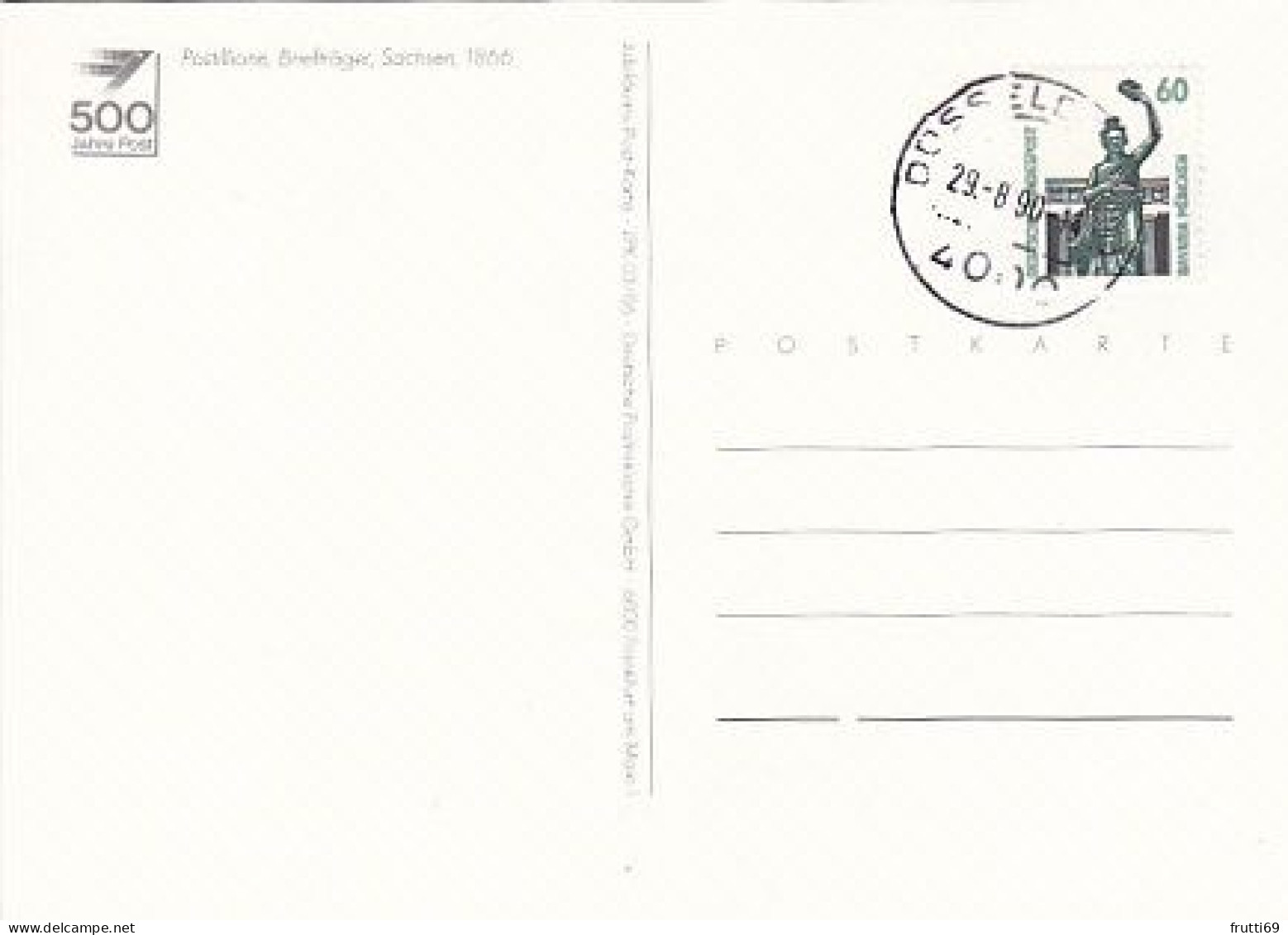 AK 216116 POST - Postillione - Briefträger - Sachsen  1866 - Postal Services