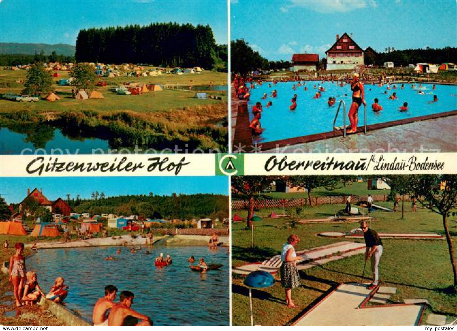 73646391 Oberreitnau Gitzenweiler Hof Camping Schwimmbad Minigolfanlage Oberreit - Lindau A. Bodensee
