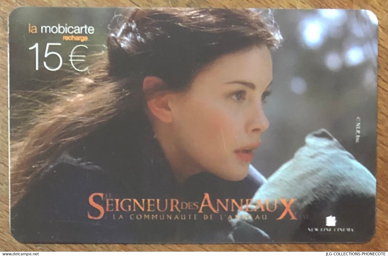 MOBICARTE ORANGE SEIGNEUR DES ANNEAUX ARWEN SPÉCIMEN MBC MOBI GSM SCHEDA PHONE CARD CALLING CARD CARTE TELECARTE - Mobicartes