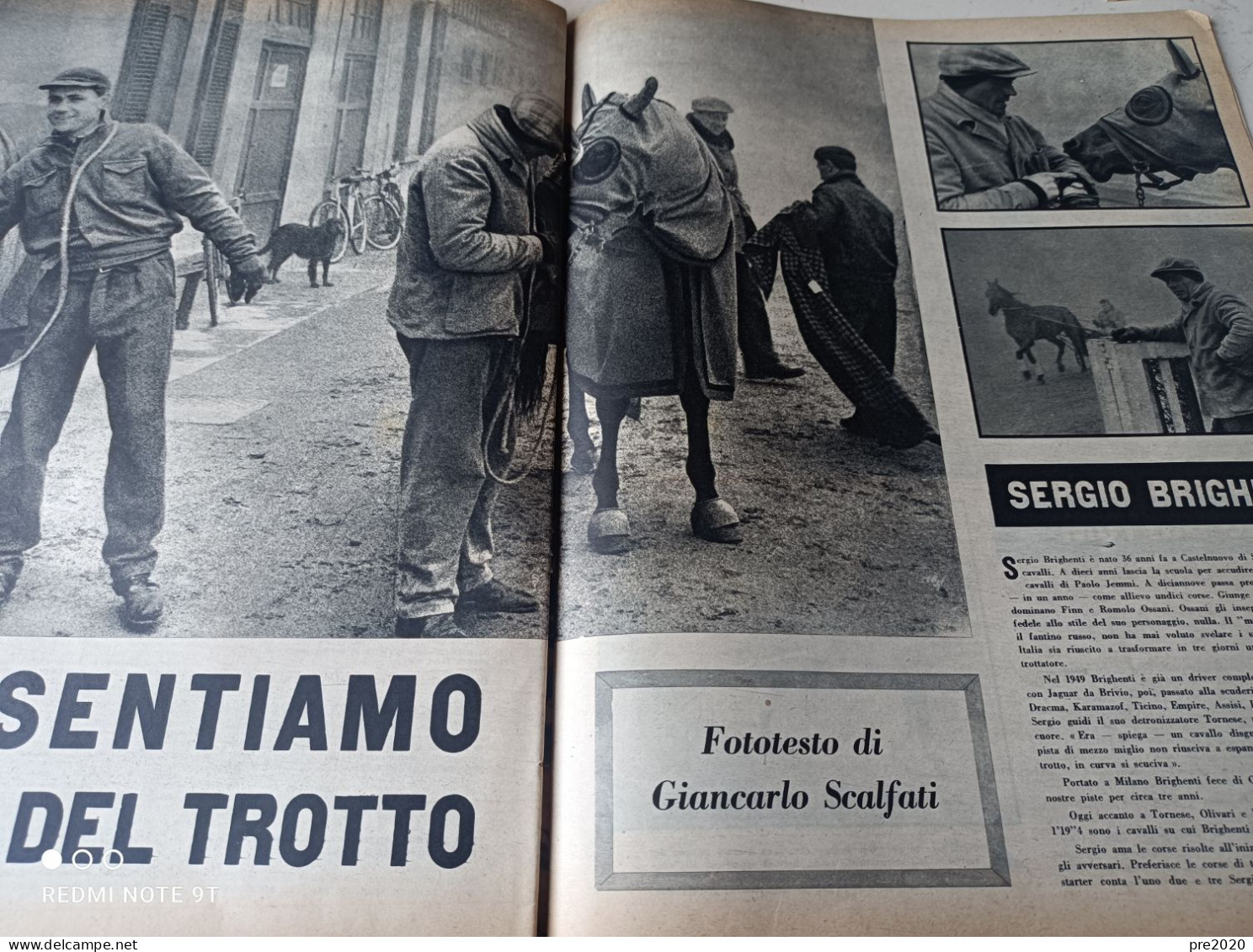 IL CAMPIONE 1958 SERGIO BRIGHENTI FANTINO CASTELNUOVO DI SOTTO LUCIA BOSE’ DOMINGUIN - Other & Unclassified