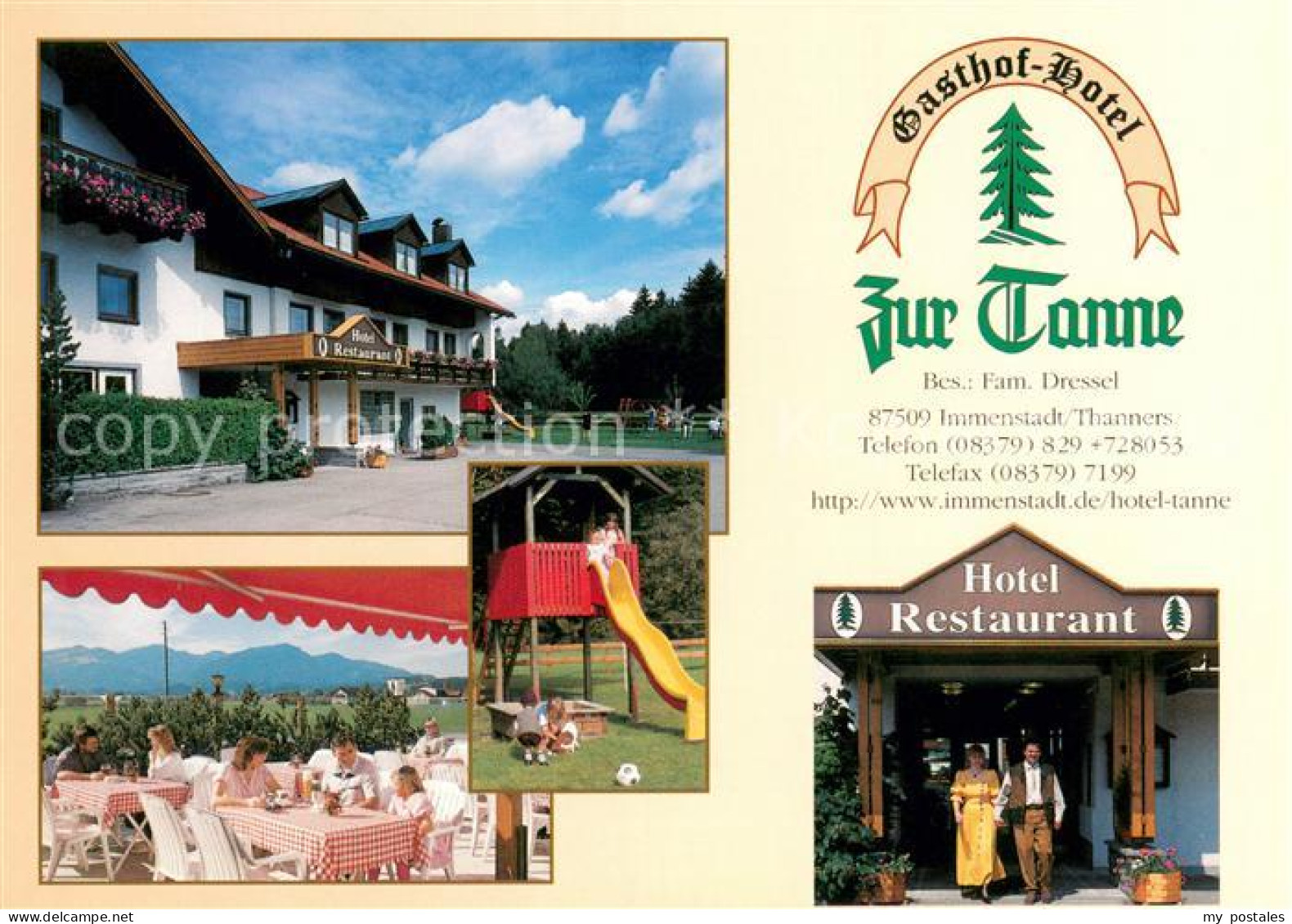 73646187 Thanners Gasthof Hotel Zur Tanne Terrasse Kinderspielplatz Thanners - Immenstadt