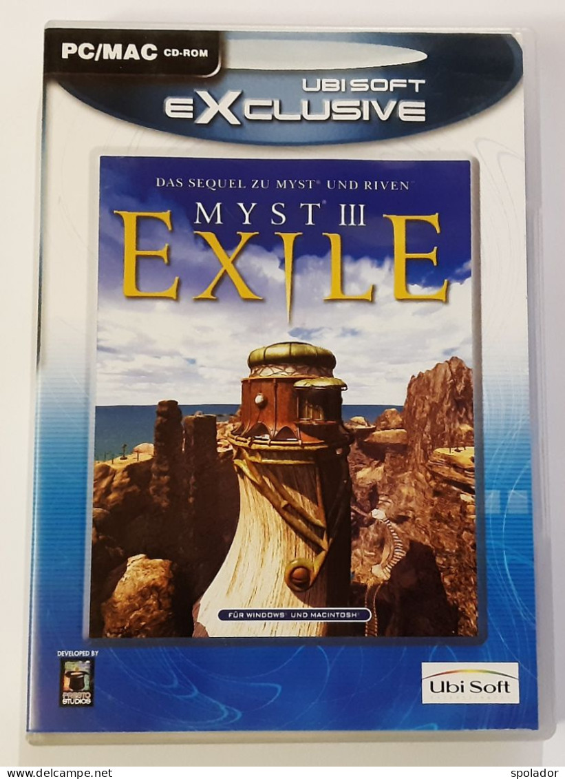 Myst III EXILE-4 Disc-(Like NEW)-Ubi Soft Myst 3-PC/MAC CD ROM-Game-2002 - Jeux PC
