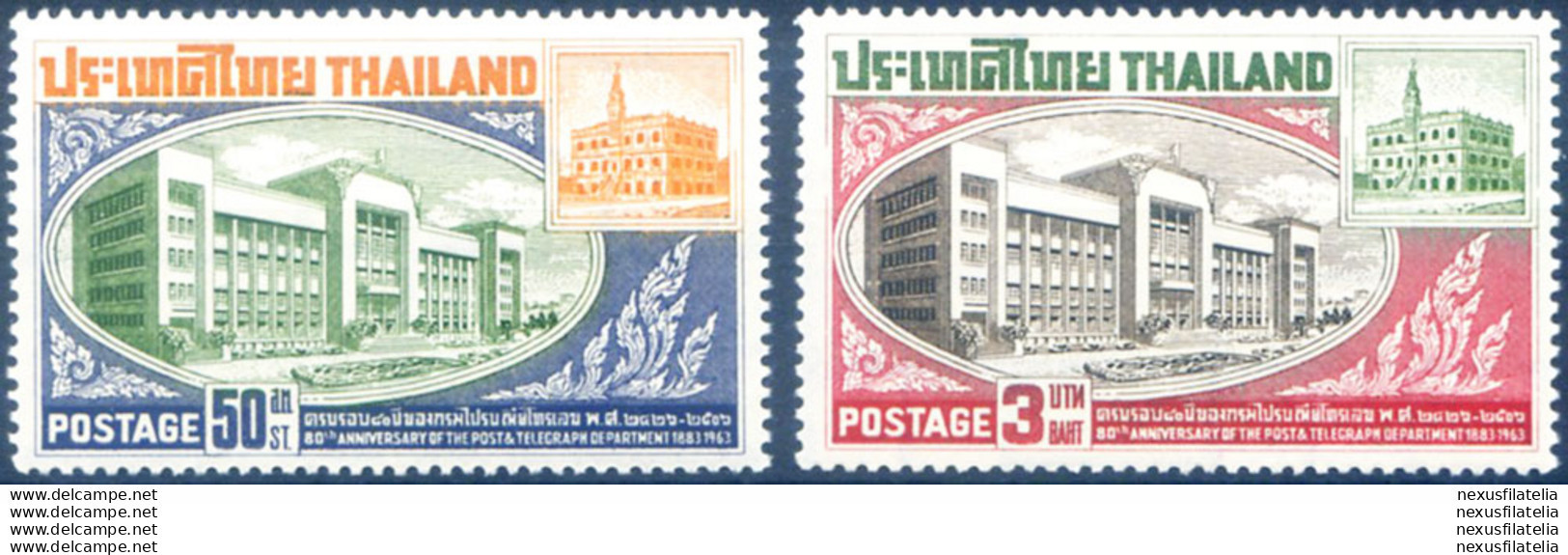 80. Delle Poste 1963. - Tailandia