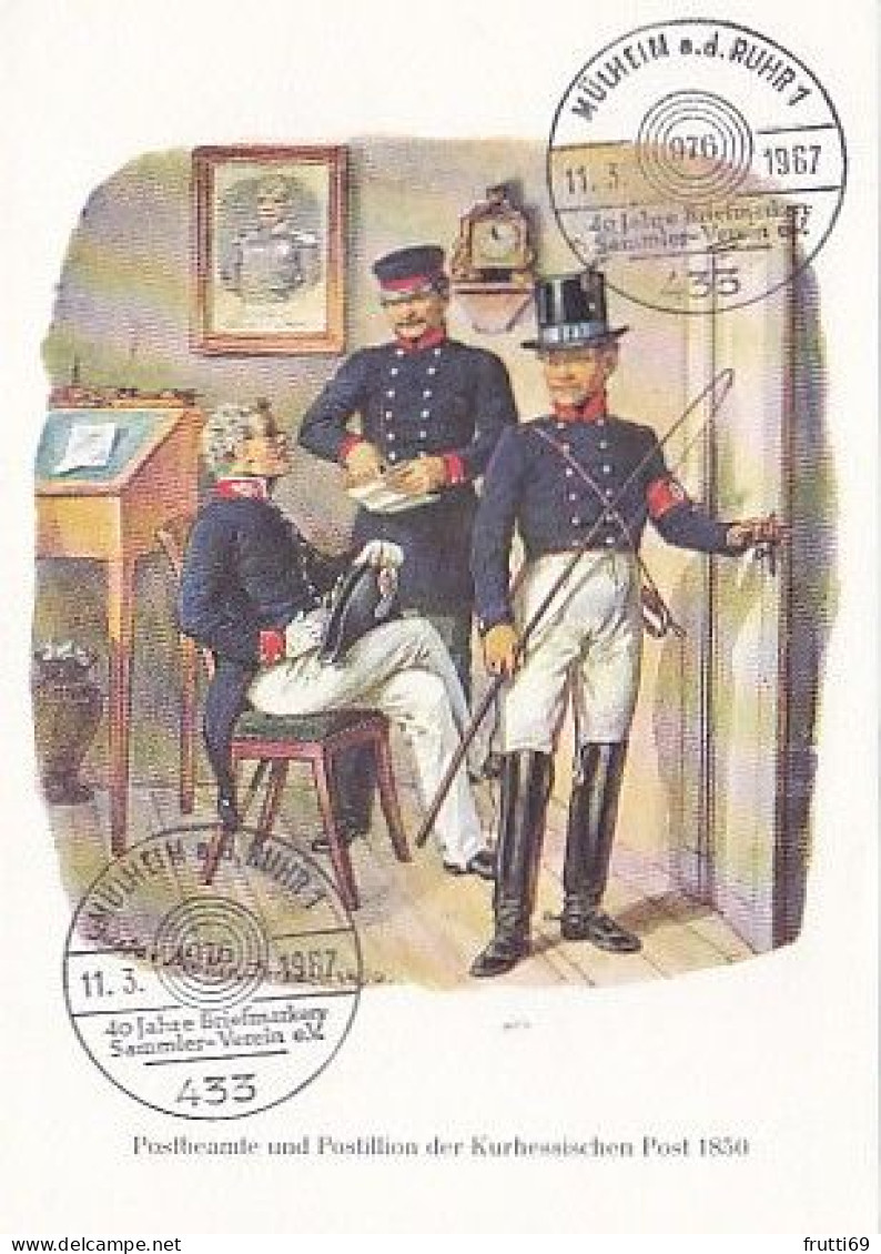 AK 216123 POST - Postbeamte Und Postillion Der Kurhessischen Post 1850 - Post & Briefboten
