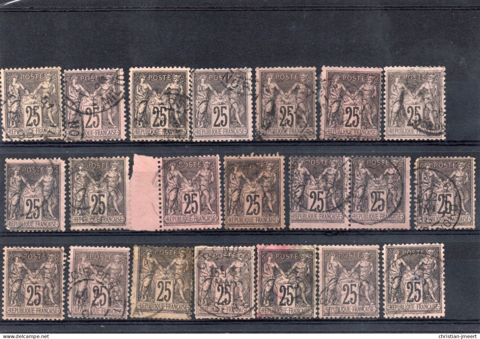 France Type Sage 42 Timbres Pour Recherches - 1876-1898 Sage (Type II)