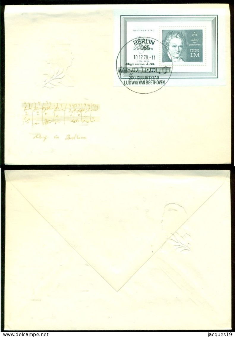 DDR 1970 FDC Ludwig Von Beethoven Ohne Adresse - Sonstige & Ohne Zuordnung