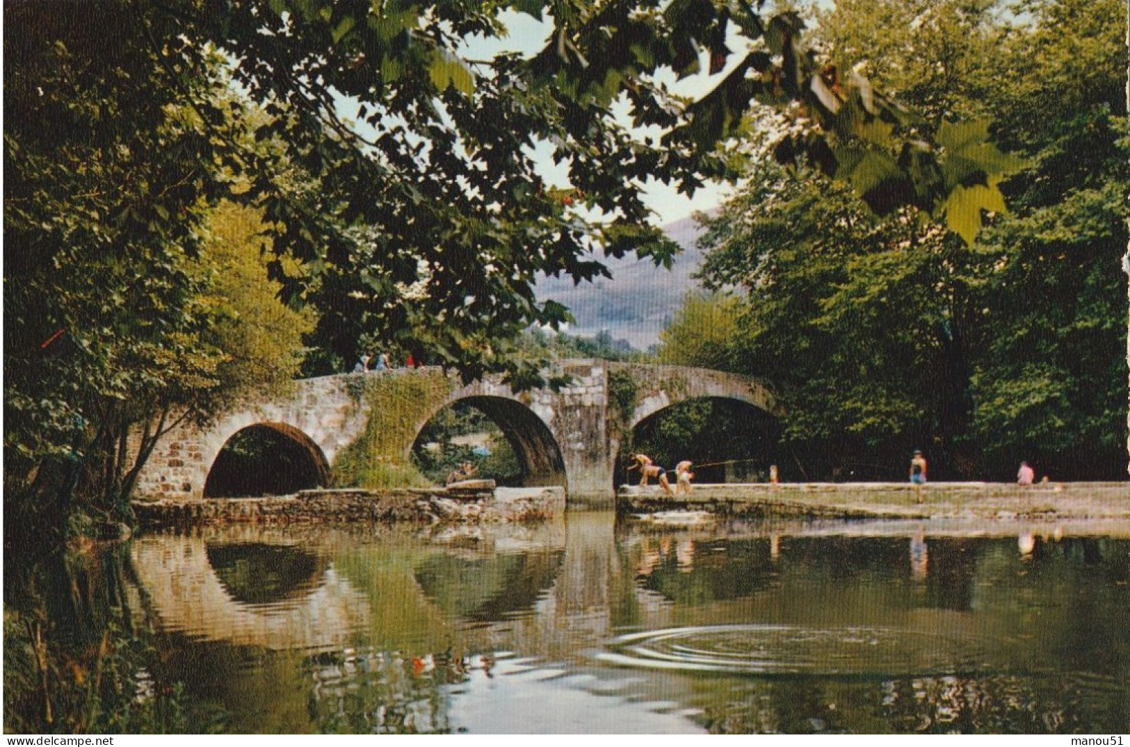 ASCAIN - CPSM : Le Pont Romain Et Son Barrage - Ascain