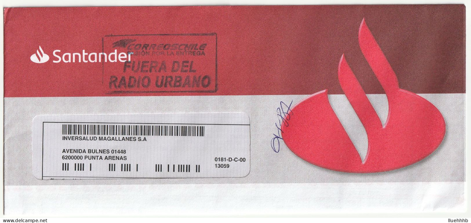 CHILE: 2024 Commercial Cover With "outside Of Urban Limits" Postmark - Chili