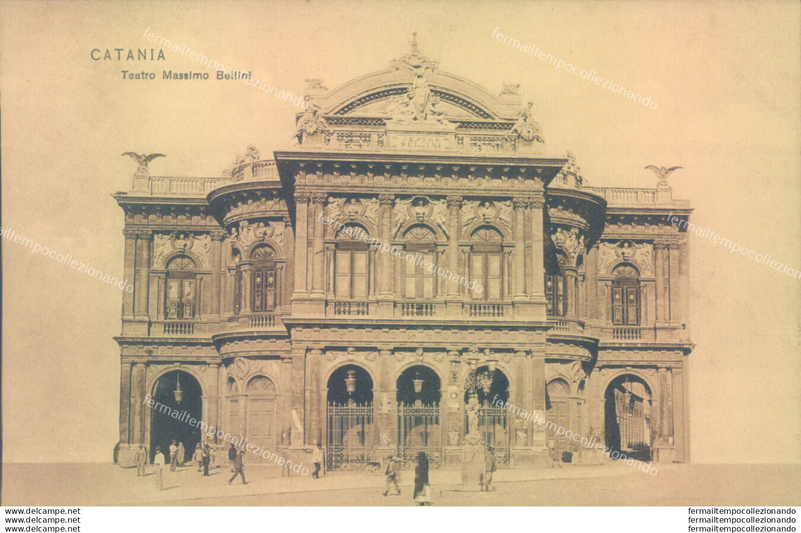 Ab231 Cartolina Catania Citta' Teatro Massimo Bellini - Catania