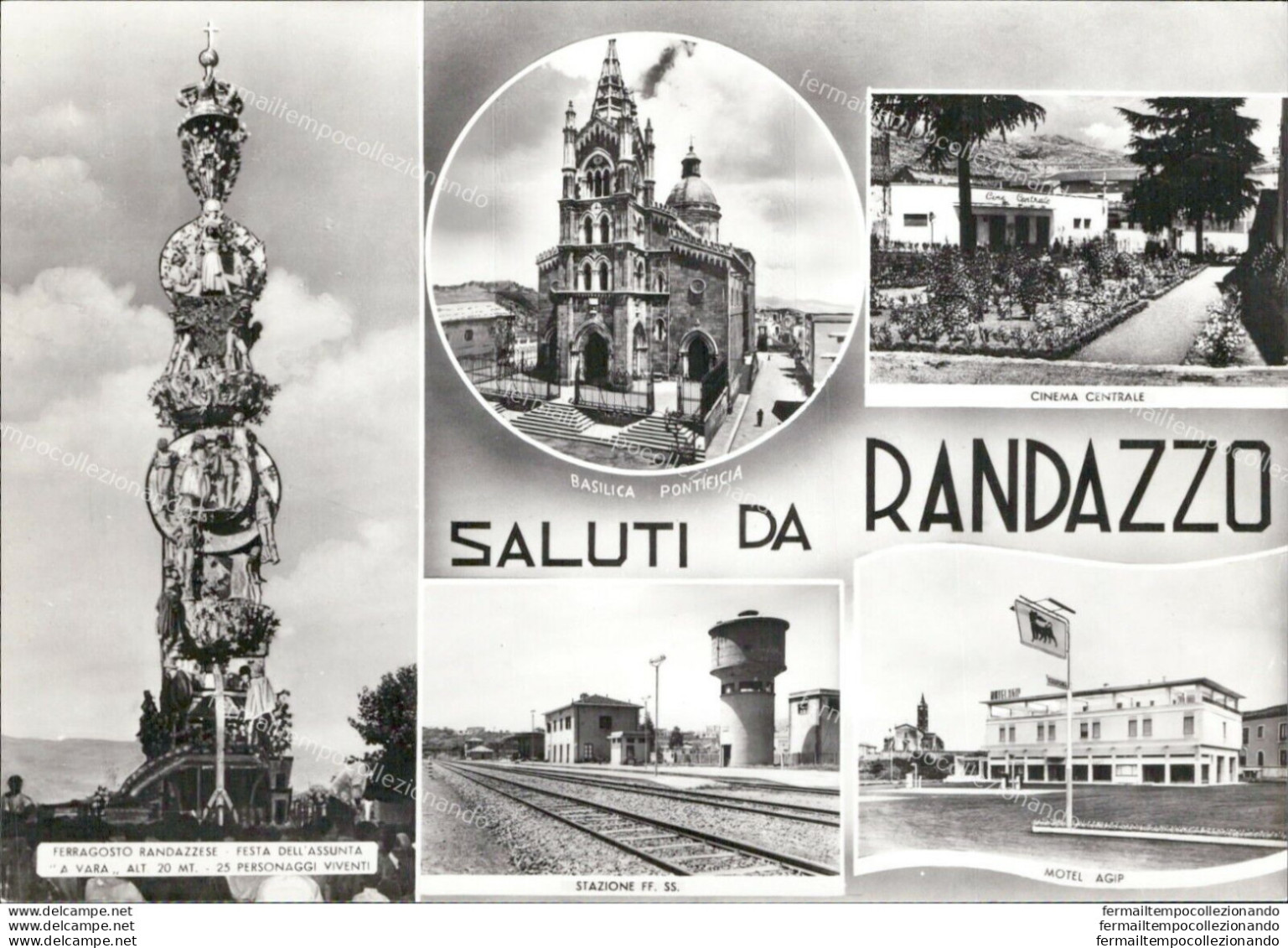 Al141 Cartolina Saluti Da Randazzo 4 Vedutine Provincia Di Catania - Catania
