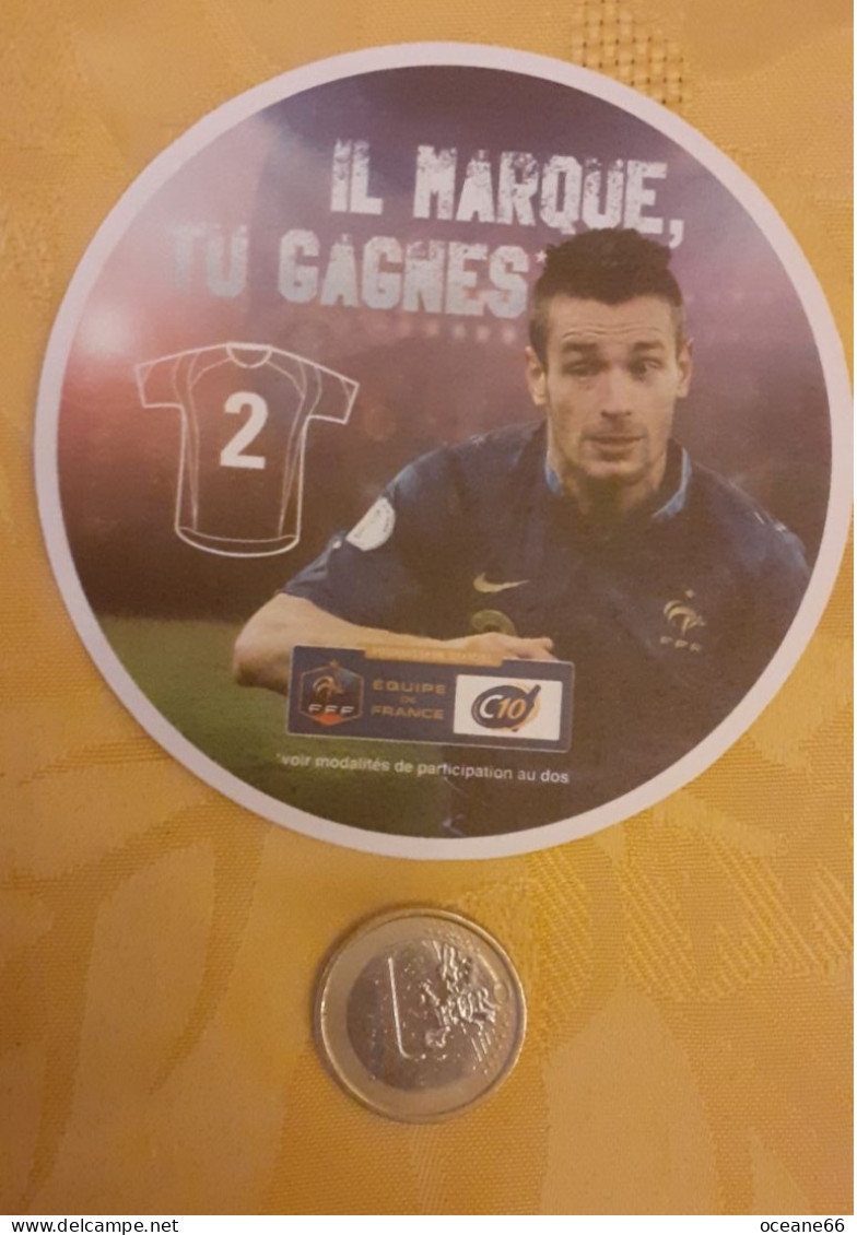 Il Marque Tu Gagnes 2 Mathieu Debuchy Equipe De France 2014 - Bierdeckel