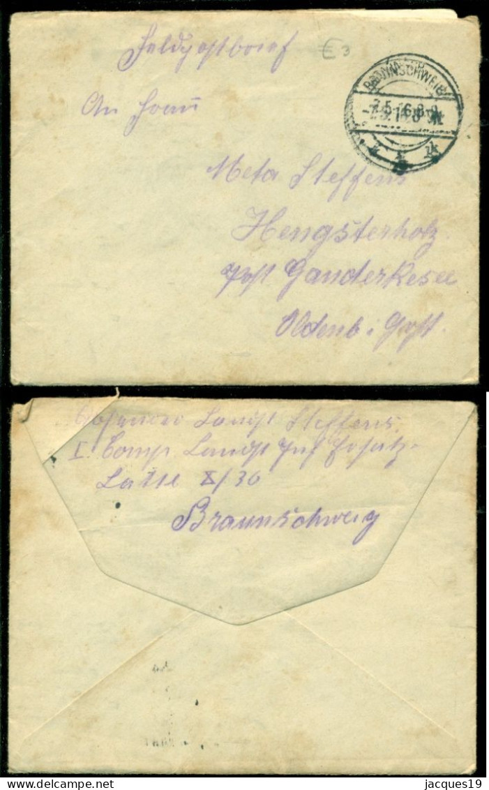 Deutsches Reich 4 Poststücke Feldpost 1914-1917 Ersten Weltkrieg - Covers & Documents