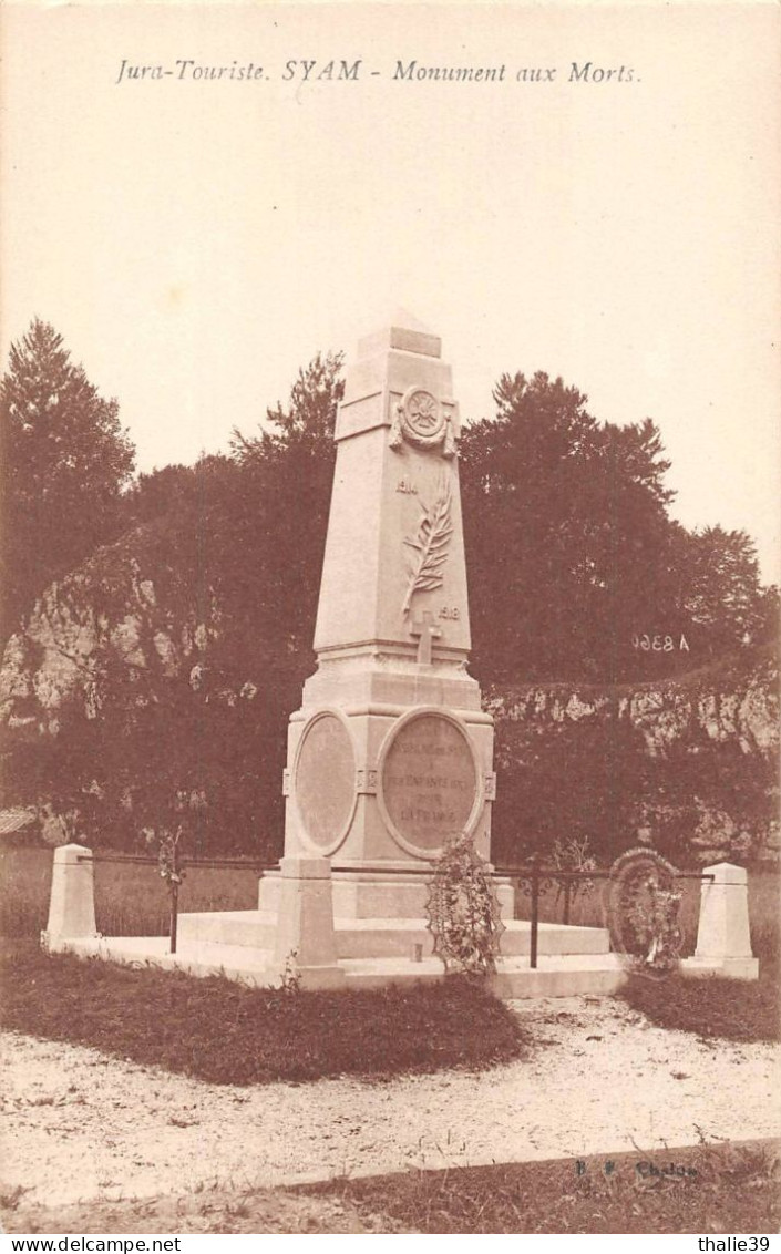 Syam Monument Aux Morts Canton Champagnole - Other & Unclassified