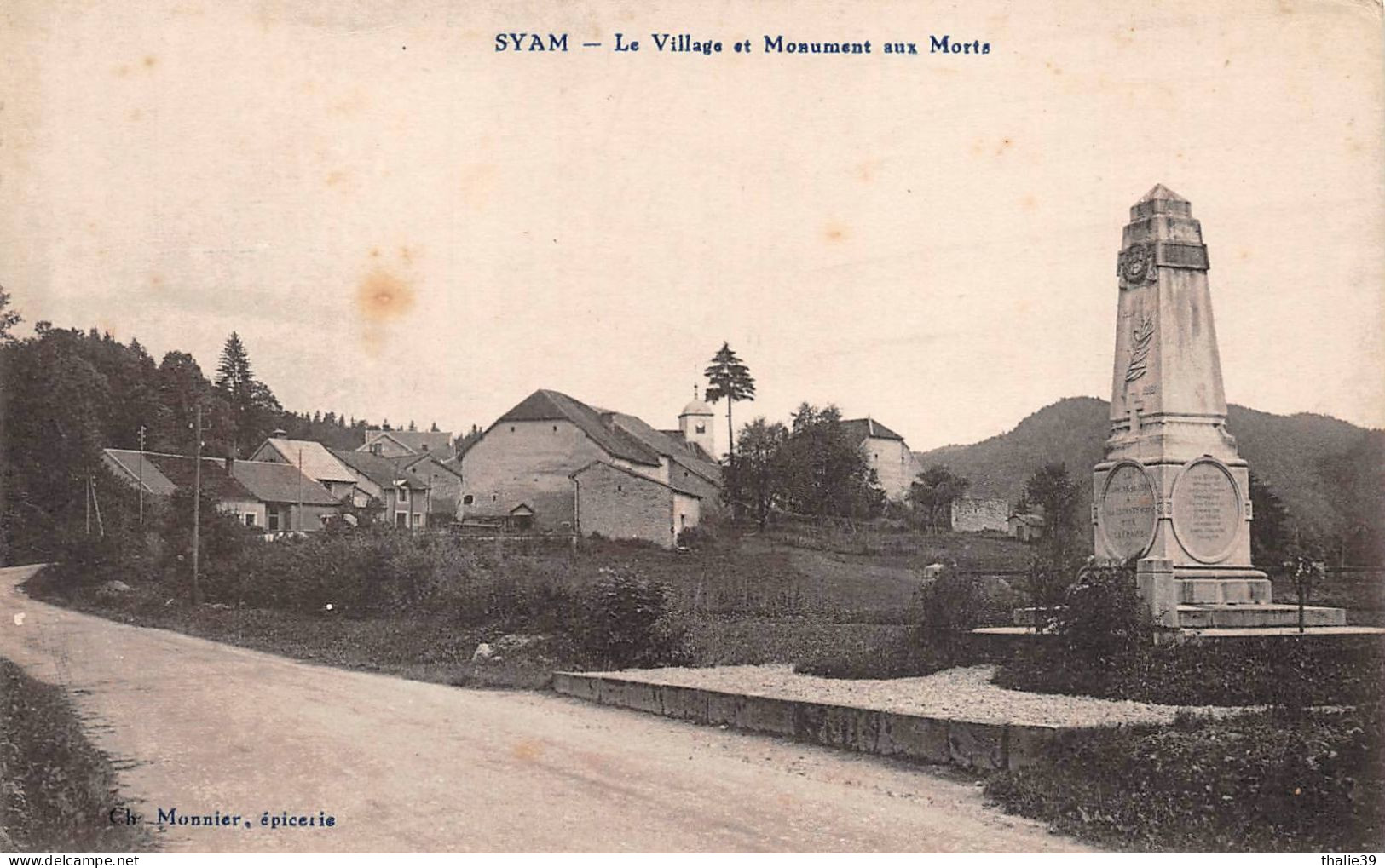 Syam Monument Aux Morts Canton Champagnole - Other & Unclassified