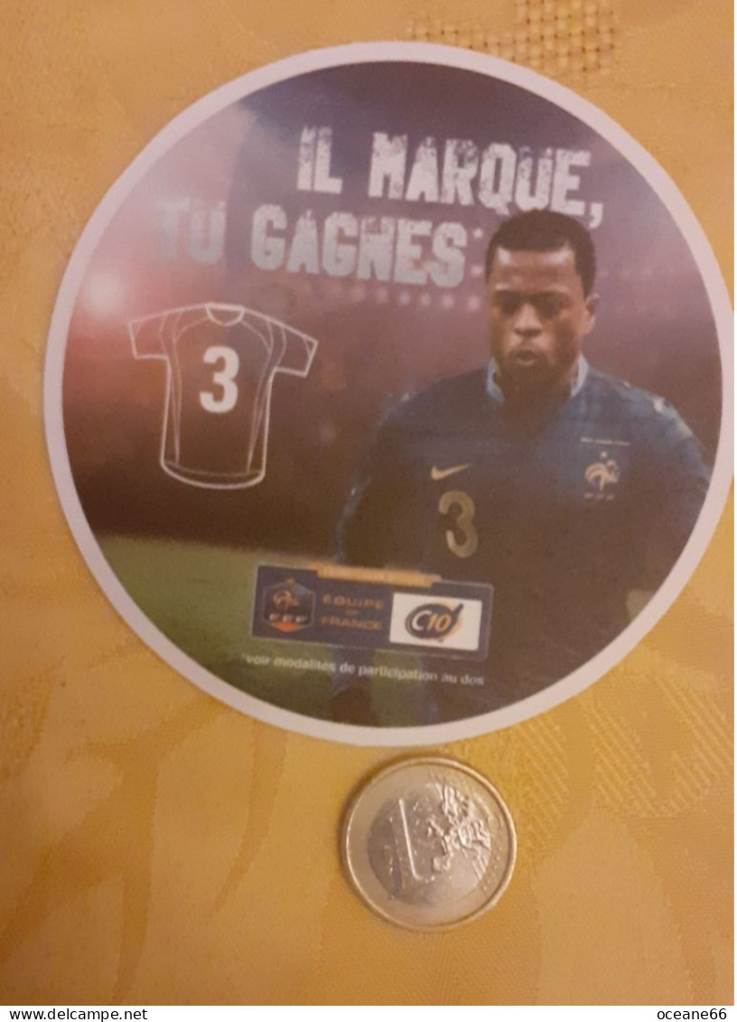 Il Marque Tu Gagnes 3 Patrice Evra Equipe De France 2014 - Sous-bocks