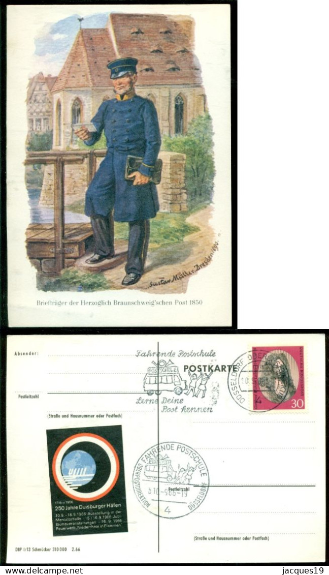 Deutsche Bundespost 15 Postkarte Briefträger, Postilione Und Postmeister 1966-1967 - Other & Unclassified